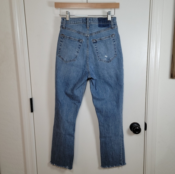 Abercrombie & Fitch 90's Slim Straight Ultra High Rise Curve Love Size 25/0 - Picture 6 of 10